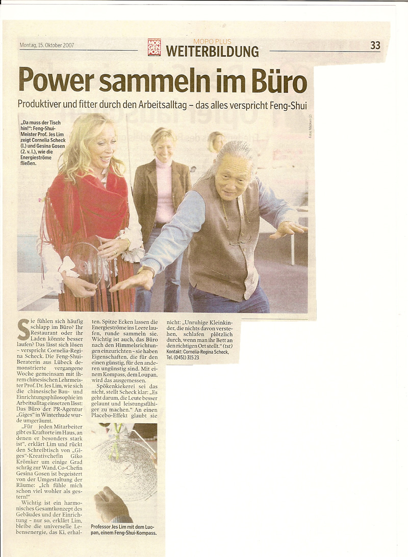 Hamburger Morgenpost �ber das Feng Shui Event